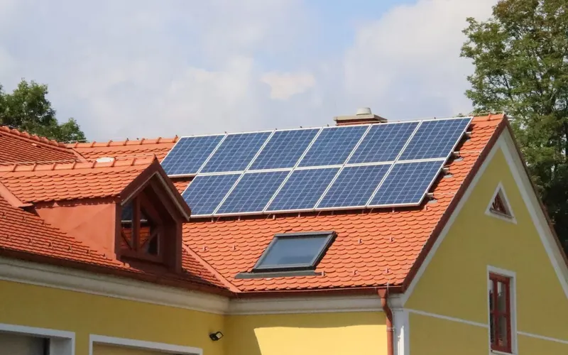 PV-Anlage auf Einfamilienhaus