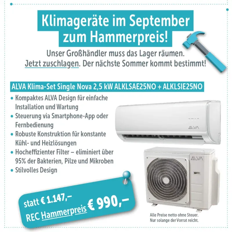 1 Außengerät + 1 Innengerät